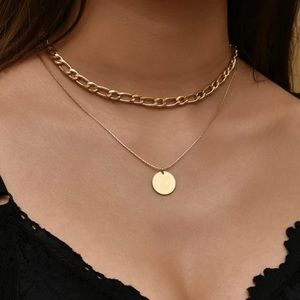 Gold Layered Coin Necklace